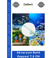 Özel Üretim Paslanmaz Dayanıklı İnce Gözenekli Yumuşak Fileli Sağlam Akvaryum Balık Kepçesi 7.5 CM