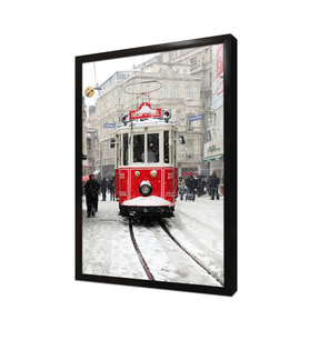 İstanbul Tramvay Çerçeveli Mdf Tablo