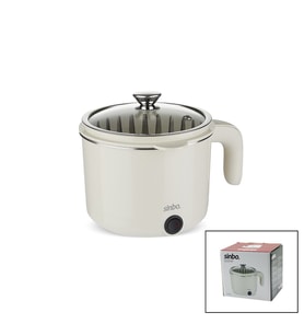 ELEKTRİKLİ ÇOK FONKSİYONLU PİŞİRİCİ PASLANMAZ ÇELİK TENCERE 800ML SCO-5063 (4915)