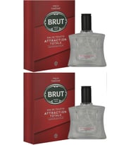 Brut Parfüm Erkek/Men 100ML Attraction Totale Edt (Kırmızı) (2 Li Set)