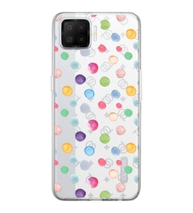 PrintiFy Oppo A73  ile Uyumlu 1mm Slim Fit Water Color 6 Baskılı Şeffaf  Kılıf