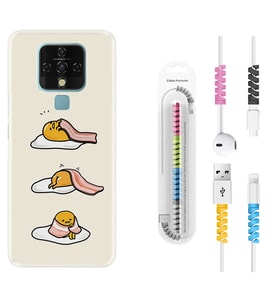 Tecno Camon 16 18P Pova 3 Pova Neo Kılıf Kablo Koruma Spiral Silikon Sweety Egg 1322