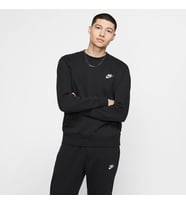 Sportswear Club Fleece Crew Erkek Siyah Sweatshirt
