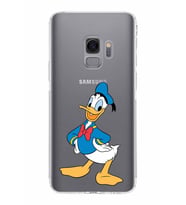 Samsung Galaxy S9  Kamera Korumalı Kapak Donald Duck Tasarımlı  Şeffaf  Kılıf