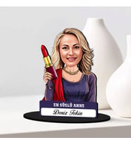Anneye Hediye En Süslü Anne Karikatürlü Biblo