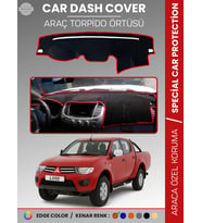 MITSUBISHI L200 (2006-2015) Torpido Örtüsü Ön Göğüs Koruma Araca Özel Tam Uyum Kaymaz