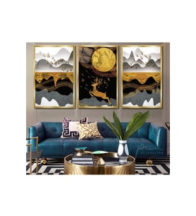 Gold Geyik Triple Cam Tablo