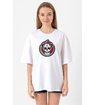 The Purge The Forever Purge Beyaz Kadın Oversize Tshirt