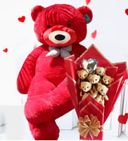 90 cm Peluş Ayı Romantik Balonlu Sütlü Kahve Ayıcık Buketi Sevgiliye Doğum Günü Ve Özel Gün Hediye (Kırmızı)