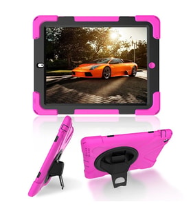 İPad 2/İPad 3/İPad 4/Shockproof 3 Katmanlı Standlı Zırh Kılıf-(5775) - HUOBPS4847-7195