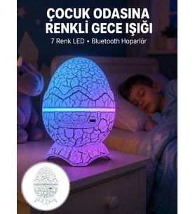 Dinazor Yumurta Gece Lambası Yeni Nesil