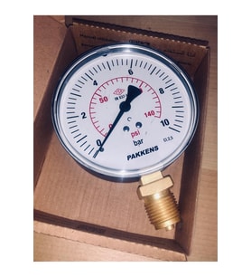 Manometre 0-10 Bar Kuru 100mm Çap