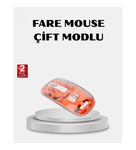 Mey İthalat® Kablosuz Çift Modlu Mouse – Bluetooth 5.0 + 2.4GHz