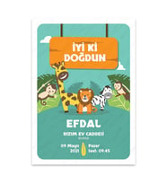 Bsa3t1021 - Doğum Günü / Baby Shower Kişiye Özel Afiş Poster (29,7×42CM)