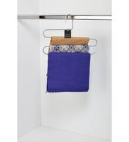 Gümüş 5'li Dolap İçi 3 Katlı Pantolon Elbise, Şal, Eşarp, Askısı, Gardrop Askılığı - Metal Paslanmaz