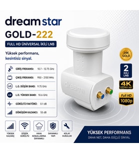 Dreamstar GOLD-222 İkili Universal 4K LNB