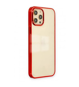 Coverzone iPhone 12 Pro Max ?le Uyumlu K?l?f Different Silikon K?rm?z?