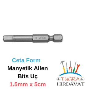 CETA FORM CB/1915 Çelik Bits Alyan Uç 1.5 mm x 50 mm