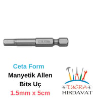 CETA FORM CB/1915 Çelik Bits Alyan Uç 1.5 mm x 50 mm