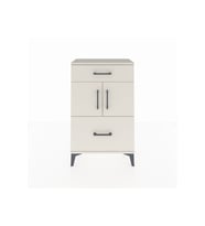 Arges Komodin Tek Raflı 2 Çekmeceli 2 Kapaklı 60x30x96 Aytaşı-Aytaşı