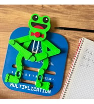 Hareketli Kurbağa Çarpım Tablosu – Eğitici Matematik Oyunu – Mekanik Çarpma Öğretici Oyuncak