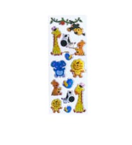 Sticker Kabartmalı Stiker Defter, Planlayıcı Etiket Orman Hayvanları (cb432) 16x7 cm