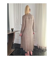 Kadın Organik Pamuk Uzun Gömlek Elbise Kimono