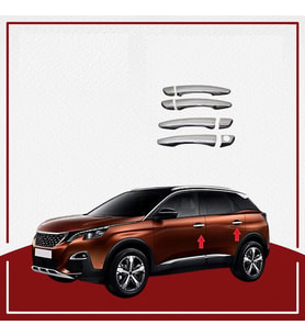 Peugeot 3008 Uyumlu Kapı Kolu -2016 Paslanmaz Çelik Parça (Karışık)