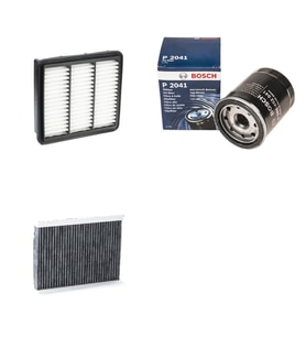 Bosch Filtre Bakım Seti Hyundai i30 1.4 109 Beygir 2009-2011 Benzinli Hava + Yağ f. + Polen Filtre Sion