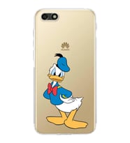 Huawei Y5 2018  Kamera korumalı Kapak Donald Duck Tasarımlı  Şeffaf Kılıf