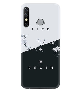 INFINIX Hot 8 Kılıf Resimli Silikon Kılıf Life and Death 1339