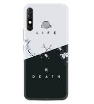 INFINIX Hot 8 Kılıf Resimli Silikon Kılıf Life and Death 1339