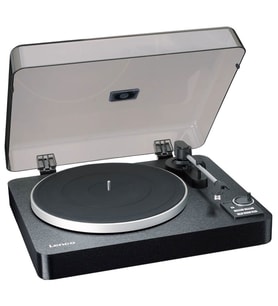 Lenco Lbta-165BK Pikap Plak Çalar Bluetooth Tam Otomatik Metal Döner Tabla - Siyah