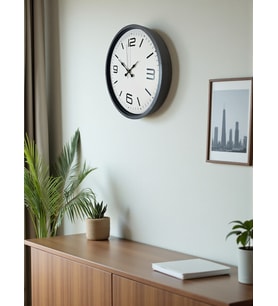 36 Cm Gri Standart Dekoratif Duvar Saati