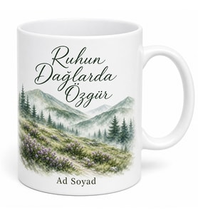 Kekik Kokulu Dağları Gezenlere Yabani Kekik Ferah Orman Kupa Bardak Hediye