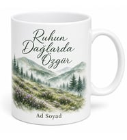 Kekik Kokulu Dağları Gezenlere Yabani Kekik Ferah Orman Kupa Bardak Hediye