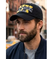 New York "Since 1946" Nakışlı Vintage Beyzbol Şapkası – Unisex Retro Stil (Siyah)