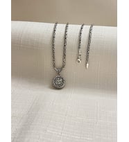 ALLAH YAZILI 925 AYAR GÜMÜŞ ERKEK CEVŞEN KOLYE