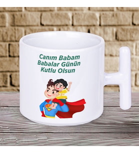 Baba Kahvesini Buradan İçmeli! En Anlamlı Babalar Günü Hediyesi T Kupa Bardak