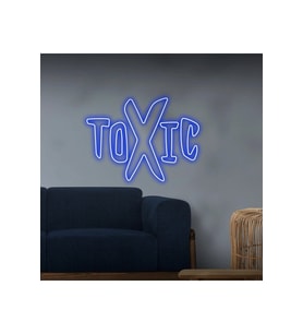 TOXIC Yazılı Neon Tabela