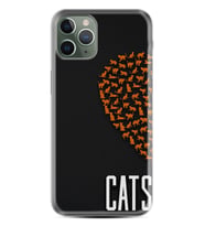 Apple iPhone 11 12 13 14 Pro Max Kılıf Desemli Silikon Cats 1792