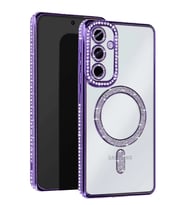 Galaxy A55 5G Joke Simli Magneticsafe Kılıf - Derin Mor