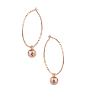 Sallantılı Top Küpe - Rose