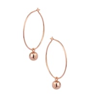 Sallantılı Top Küpe - Rose
