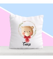 BK Gift Kişiye Özel İsimli Çocuk Beyaz Yastık-14