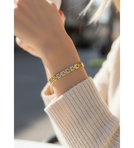 Xuping Gold Taşlı Luna Bileklik - 26xpb44