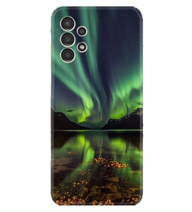 Samsung Galaxy M14 Kılıf Resimli Desenli Baskılı Silikon Kuzey Işıkları 1327