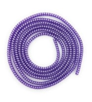 SPELT Şarj Aleti Kablosu Kablo Kordon Koruyucu Spiral Sarma Kılıf Koruma Mor Glitter