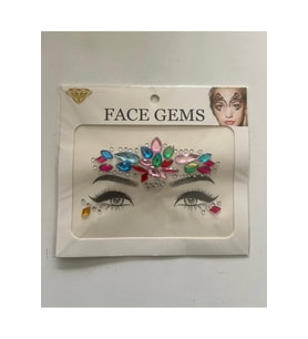 Face Sticker Renkli Yapışkanlı Yüz Taşı Yüz Süsleme Taşları