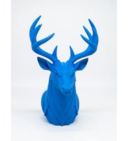 MYCRAFT3D Geometrik Geyik Büst Heykel 3D Baskı Pla Modern Dekoratif Obje 25X15 cm Masaüstü Ev Ofis Dekoru